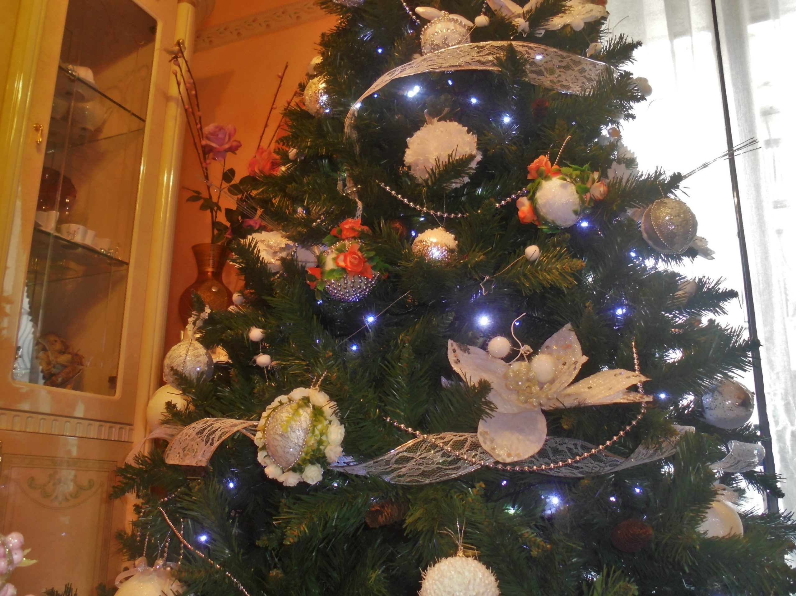 Il nostro albero bianco e argento