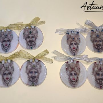 Tesori Siciliani: Teste di Moro in Resina per una Natale Unico