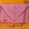 1-9.jpg Rosy Elegance: Borsa in Fettuccia all'Uncinetto