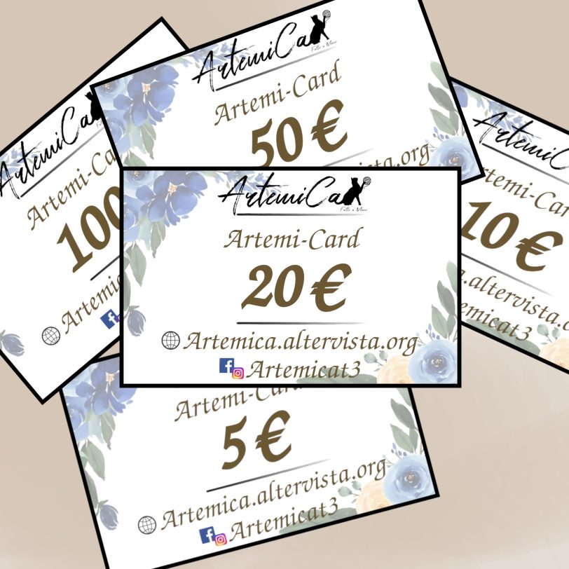 ArtemiCard.jpg ArtemiCard Gift Card: Buono Regalo