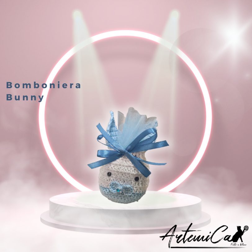 Azzurro.jpg Bomboniere Sacchettino Bunny