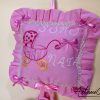 Cuscino Dolce Benvenuto: Fiocco Nascita Handmade Morbido e personalizzabile
