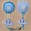 Cuscino Soffio di Felicità: Fiocco Nascita Handmade Morbido e personalizzabile