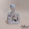 Pensieri in Resina: Tris d'Arte - Statuette Bianche con Foglia Oro