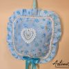 Cuscino Soffio di Felicità: Fiocco Nascita Handmade Morbido e personalizzabile