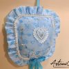 Cuscino Soffio di Felicità: Fiocco Nascita Handmade Morbido e personalizzabile