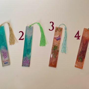 Alba Oceanica - Segnalibri Fatti a Mano in Resina Astratto