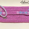 1 Clutch Bag Fucsia Fatta a Mano