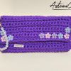 1 Clutch artigianale viola: Clutch Eclissi di Perle