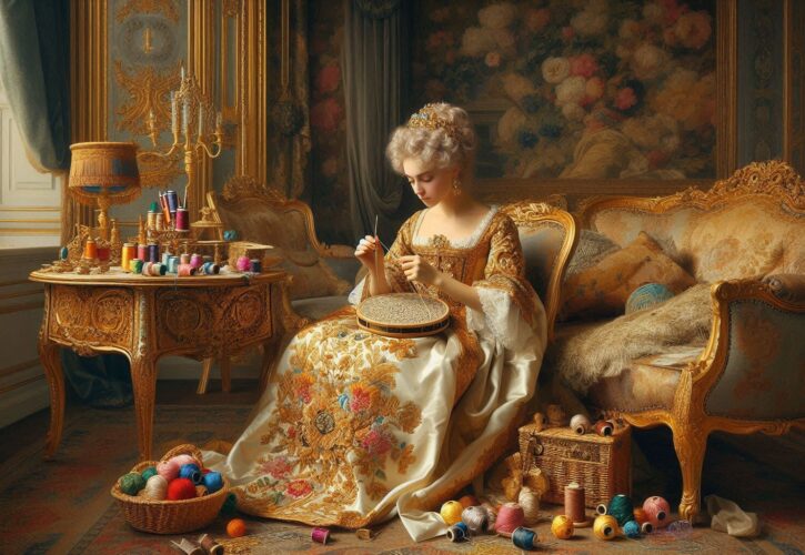 L’Uncinetto e il Ricamo nelle Corti Reali: Eleganza e Tradizione tra Fili e Trame