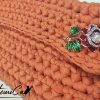 13 Clutch fatta a mano: Tangerine Twist: Bag all'uncinetto in fettuccia - un'Esplosione di Colore e Stile