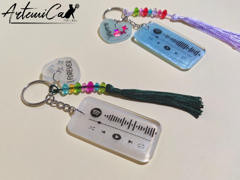 2 Portachiavi personalizzato Spotify