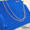 2 Clutch artigianale blu elettrico