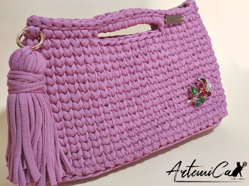 2 Clutch Bag Artigianale fucsia