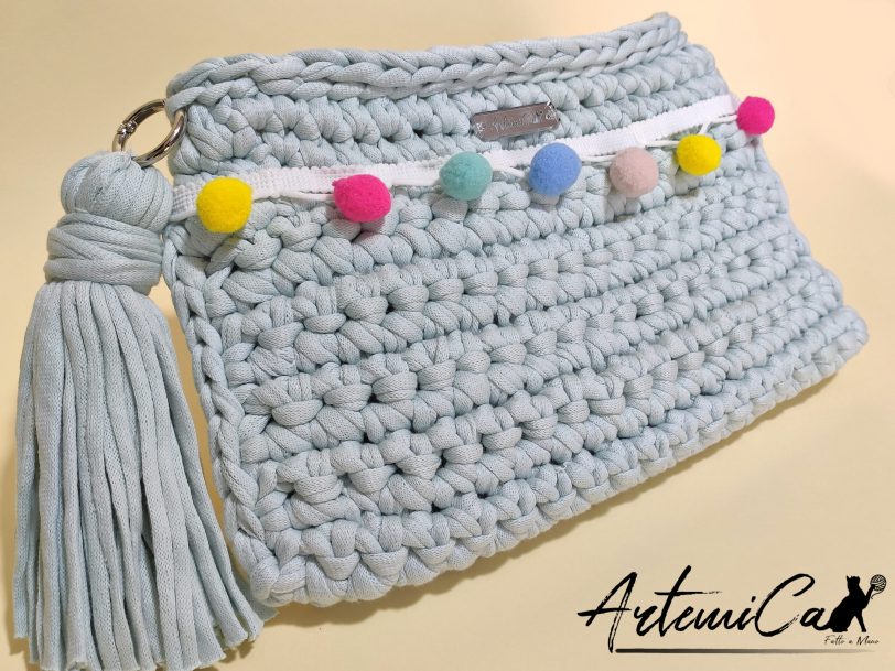 2 Clutch Croma Delight: Bag Fatta a Mano in fettuccia
