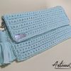 2 Clutch artigianale verde menta: Clutch Fresh Mint
