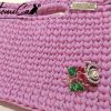 3 Clutch Bag Artigianale fucsia dettaglio