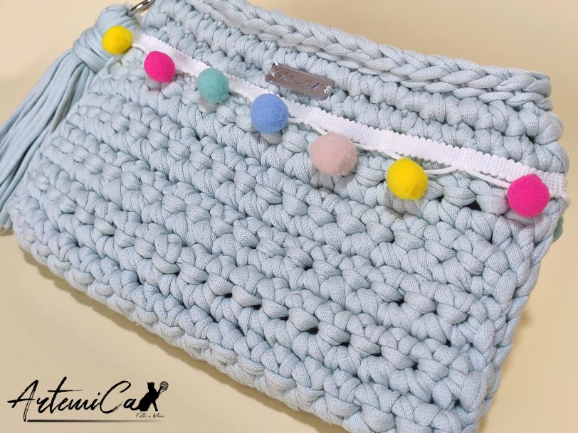 3 Clutch Croma Delight: Bag Fatta a Mano in fettuccia