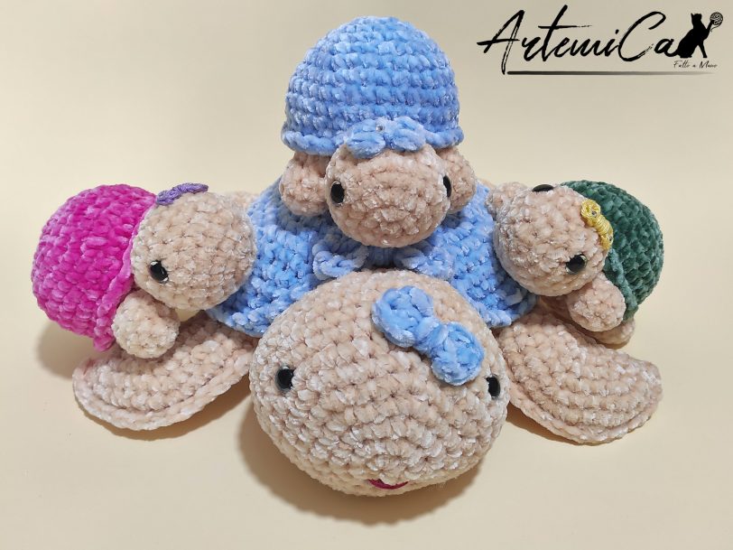 1 Tartarughe Fatte a Mano all'Uncinetto: Dolci Creazioni Amigurumi Portafortuna