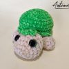 2 Tartarughe Fatte a Mano all'Uncinetto: Dolci Creazioni Amigurumi Portafortuna