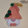 3 Gnomo all'uncinetto di Natale: Decorazione all'Uncinetto fatta a mano per Addobbi e Portachiavi
