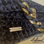 4n Borsa Praline - Cordino Marrone Melange con Manici Rotondi