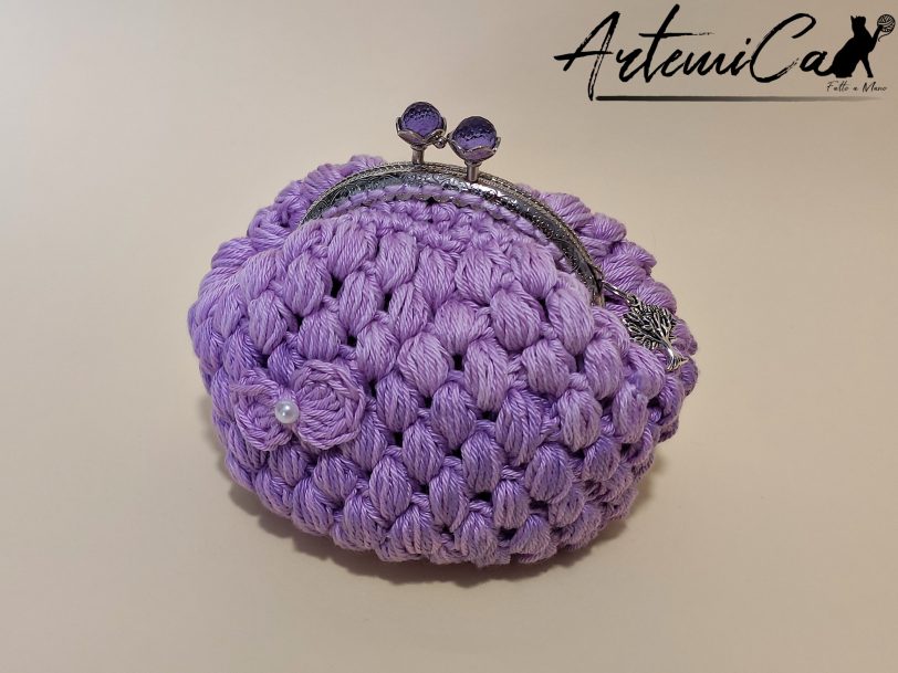 5 Bon Bon Charm: Portamonete Fatto a Mano all'Uncinetto con Perline e Chiusura elegante