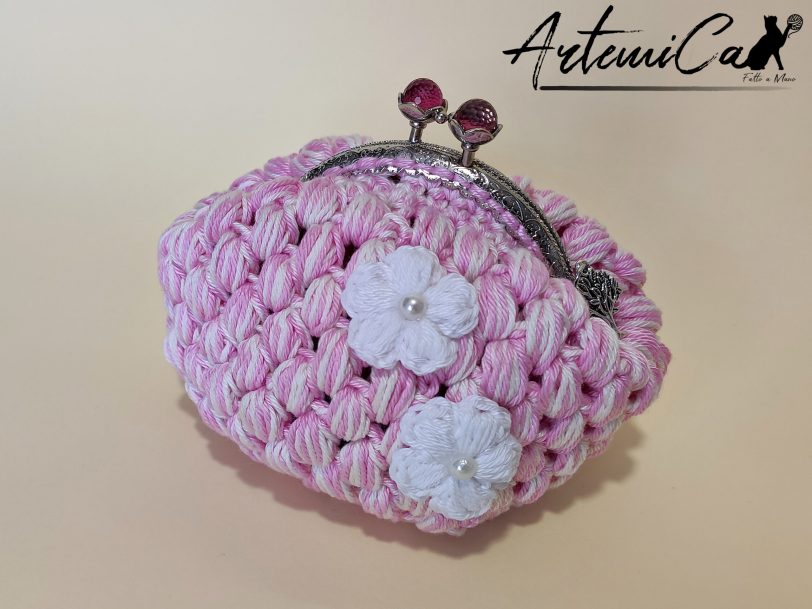6 Bon Bon Charm: Portamonete Fatto a Mano all'Uncinetto con Perline e Chiusura elegante