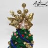 2 Albero di Natale Crochet: Decorazioni natalizie Fatte a Mano all'uncinetto - porta atmosfera e tradizione alle feste