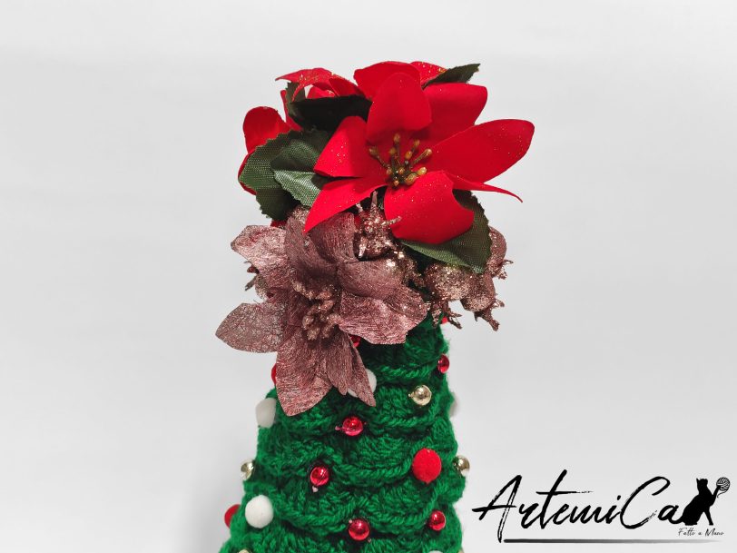 5 Albero di Natale Crochet: Decorazioni natalizie Fatte a Mano all'uncinetto - porta atmosfera e tradizione alle feste
