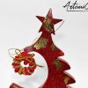 2 Albero di Natale Trionfo di Natale: Decorazione in resina scintillante Fatta a Mano per il tuo Natale magico