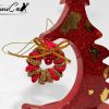 3 Albero di Natale Trionfo di Natale: Decorazione in resina scintillante Fatta a Mano per il tuo Natale magico