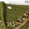 3 Borsa Riflessi di Giada: Tote Bag Artigianale in Cordino Verde Lurex con e Dettagli Dorati