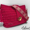 2 (Artemicat) Borsa Vibrazioni in Fucsia: Tote Bag Fatta a Mano all'Uncinetto - Stile Unico