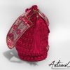 3 (Artemicat) Borsa Vibrazioni in Fucsia: Tote Bag Fatta a Mano all'Uncinetto - Stile Unico
