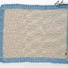 1 (Artemicat) Copertina Cotton Dream : Fatta a Mano all'Uncinetto azzurra per neonato in soffice cotone