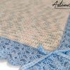 5 (Artemicat) Copertina Cotton Dream : Fatta a Mano all'Uncinetto azzurra per neonato in soffice cotone