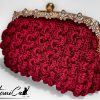 3 (Artemicat) Capriccio Speziato – Pochette bordeaux in cordino fatta a mano