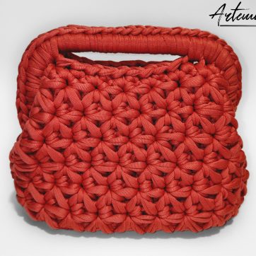 borsa clic clac fettuccia fatta a mano
