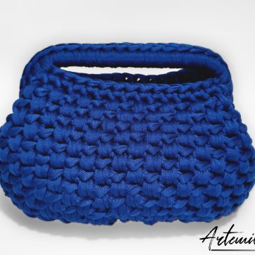 borsa clic clac fettuccia fatta a mano